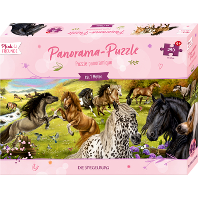 SPIEGELBURG COPPENRATH Puzzle panoramique - Les amis des chevaux (250 pièces)