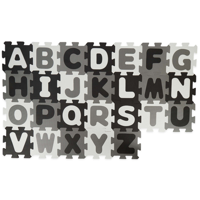 Levně bieco Puzzle podložka Letters černá bílá