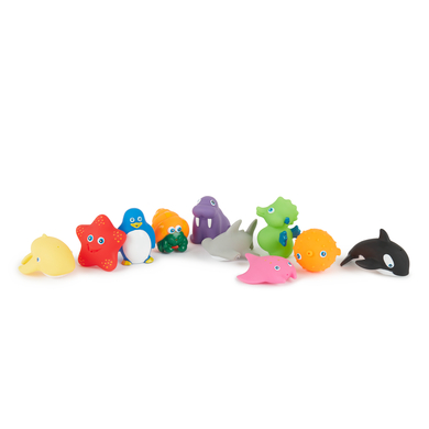 bieco Jouets de bain animaux marins gicleurs 10 pièces