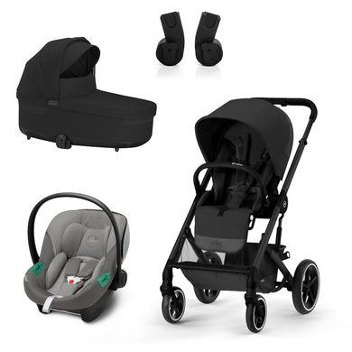 cybex GOLD Pack poussette trio combinée 3en1 Balios S Lux Black Moon Black Soho Grey