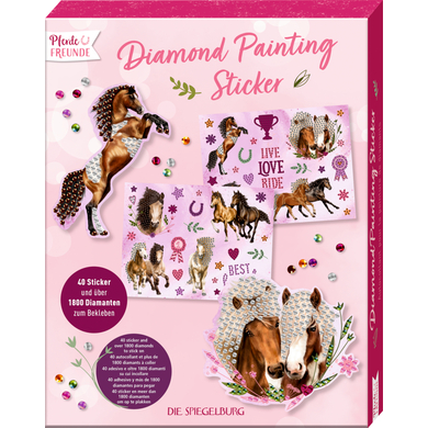 CHÂTEAU MIROIR COPPENRATH Diamond Painting Sticker - Amis des chevaux