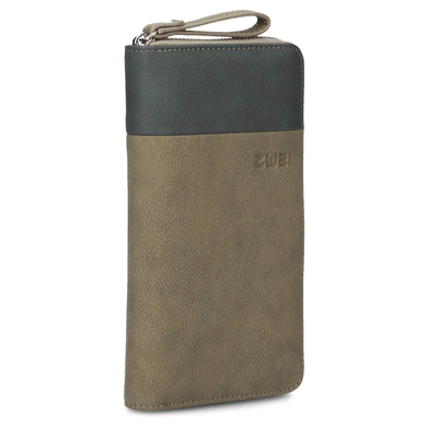 zwei Eva EV2 – Geldbörse 19 cm nubuk-olive