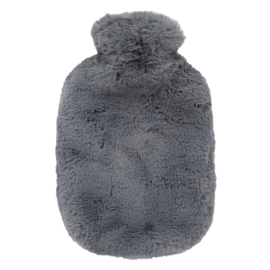 fashy ® Borraccia con copertura in pile 2,0L, fumo