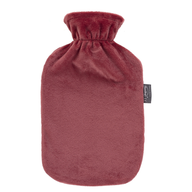 fashy ® Borraccia 2L con copertura in pile in bordeaux