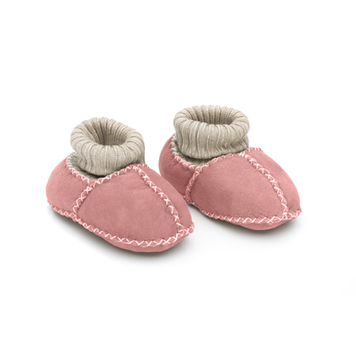 Levně kindsgard Dětské boty z jehněčí kůže stovly pink