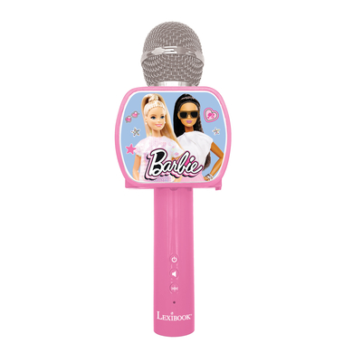 Image of LEXIBOOK Barbie Microfono Karaoke Bluetooth con altoparlante incorporato e supporto Smartphone