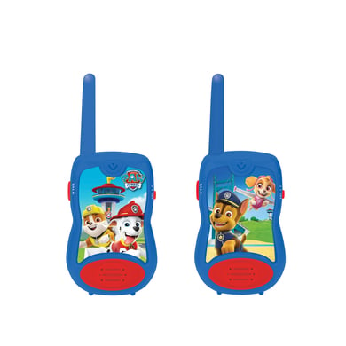 lexibook walkie-talkies paw patrol de hasta 120 metros de alcance con clip para el cinturon