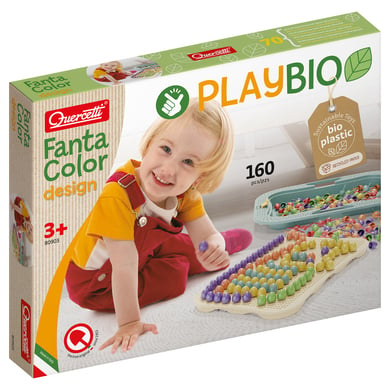 Bilde av Quercetti Mosaikkpluggspill Laget Av Bioplast: Play Bio Fanta Color Design (160 Brikker)