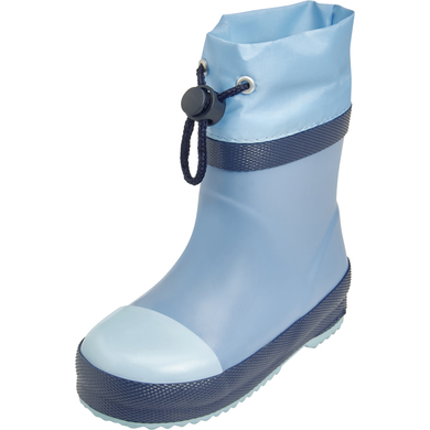 Playshoes Bottes en caoutchouc doublées bleu