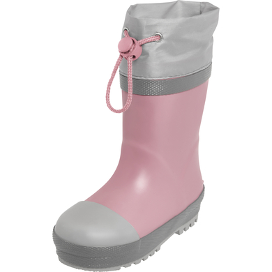 Image of Playshoes Stivali in gomma foderato di rosa
