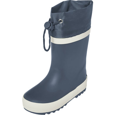 Playshoes Bottes en caoutchouc unies marine