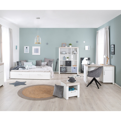 roba Chambre bébé trio lit Felix bureau bois 90x200 cm 4 pièces