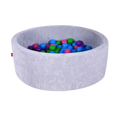 Image of knorr toys® Piscina di palline morbida - Grigio 300 palline morbide color