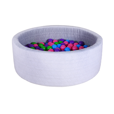 Bilde av Knorr Toys® Badekule Soft - Cosy Geo Grey 300 Baller Soft Color