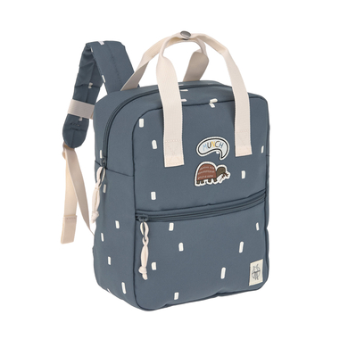 LÄSSIG Zaino asilo Mini Square Backpack Happy Prints midnight blue