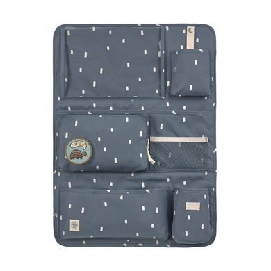 LÄSSIG Organisateur de voiture arrière Car Wrap-to-Go Happy Prints midnight blue