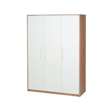 Schardt Armadio Pepe Artigianale Rovere Bianco 3 ante