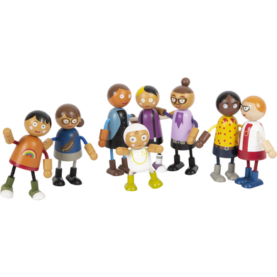 Image of small foot ® Famiglia di bambole pieghevoli con bambino059