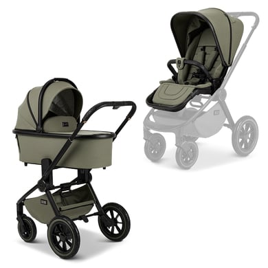 MOON Passeggino duo Resea Edition+, moss green/black matt