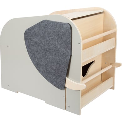 small foot  caja para juguetes con asiento y ruedas elefante wildlife