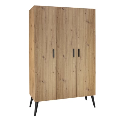 Schardt Armoire enfant 3 portes Morris Oak Artisan bois