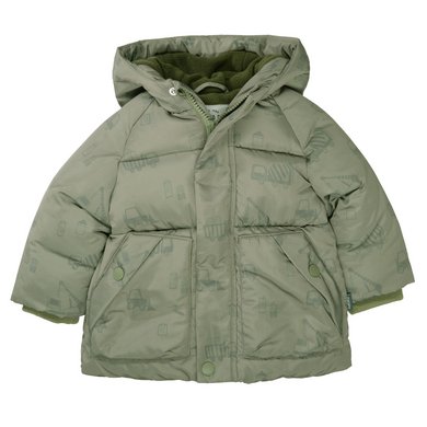 STACCATO Jacke soft khaki gemustert