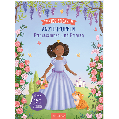 arsEdition Erstes Stickern Anziehpuppen: Erstes Stickern Anziehpuppen - Prinzessinnen und Prinzen