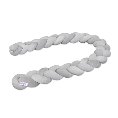 Image of babybay® nest snake intrecciato per culle grigio chiaro screziato059