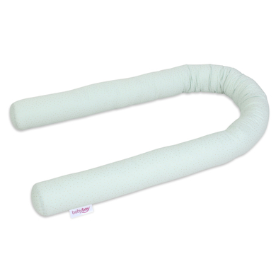 babybay® Tour de lit traversin enfant coton bio Royal tous modèles menthe paillettes dorées 180 cm