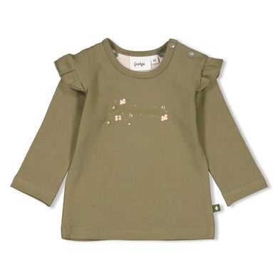 feetje camisa de manga larga harvest of love olive