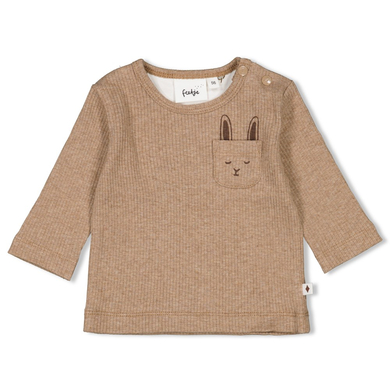 Feetje T-shirt à manches longues Little Forest Friends Taupe Melange