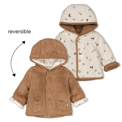 Image of Feetje Giacca reversibile Little Forest Friends Taupe059