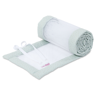 babybay® Tour de lit cododo mesh Royal Original menthe paillettes dorées 149 cm
