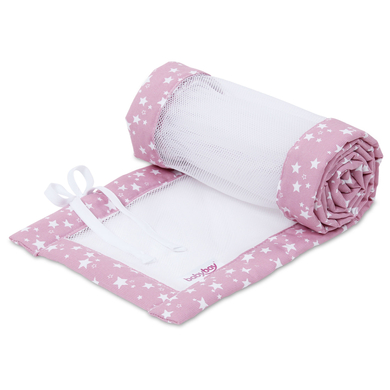 Image of babybay® nest mesh piqué adatto al modello Boxspring XXL berry stars bianco059