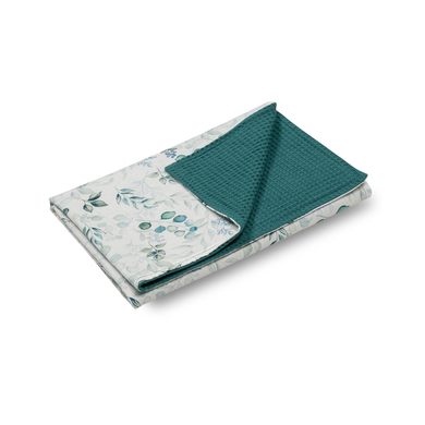 ULLENBOOM Plaid bébé eucalyptus pétrole 70x100 cm