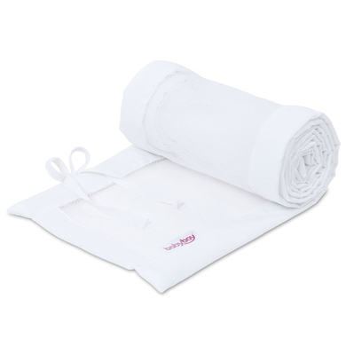 babybay® Tour de lit cododo mesh piqué Boxspring XXL blanc 200 cm