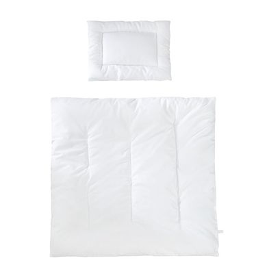 roba Couette et oreiller enfant piqués blanc 35x40/80x80 cm