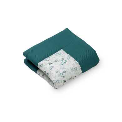 ULLENBOOM Coperta per gattonare 100x100 cm Eucalipto- Petrol