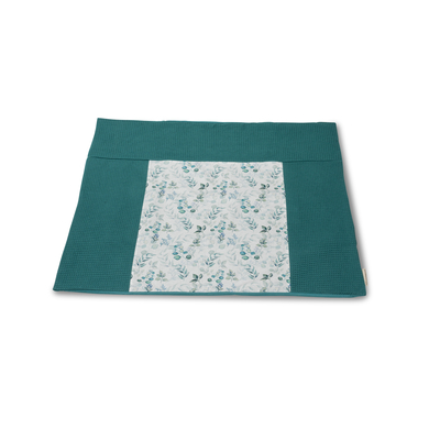 ULLENBOOM Housse pour matelas à langer eucalyptus-pétrole 75x85 cm