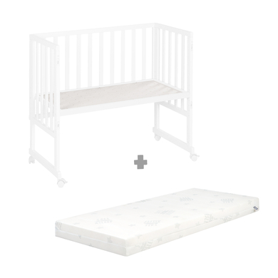 roba Berceau cododo safe asleep® 3en1 bois blanc, matelas 45x90 cm