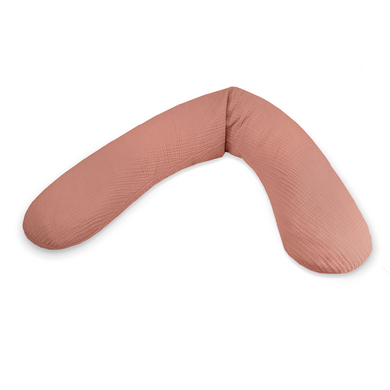 THERALINE Housse de coussin d'allaitement Original mousseline Terra Cotta