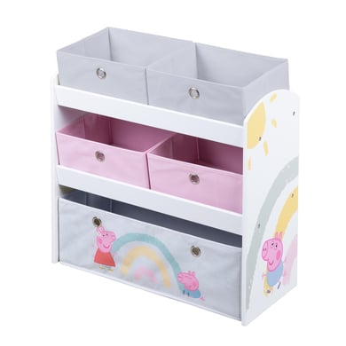 Image of roba Scaffale gioco Peppa Pig con 5 scatole in tessuto059