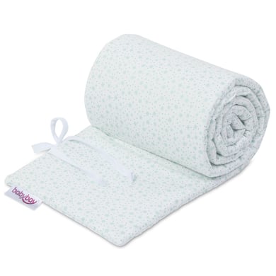 Cotton babybay® bo ekologiskt lämplig för modell Boxspring XXL vit glitter stjärnor