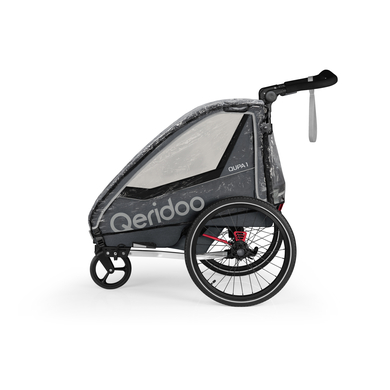 Qeridoo Qeridoo® Habillage pluie pour remorque de vélo enfant QUPA 1/Sportrex 1