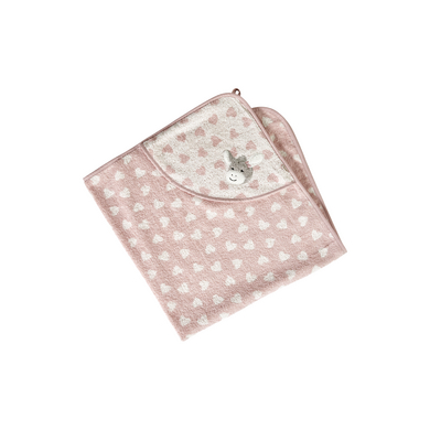 Image of Sterntaler Telo da bagno con cappuccio 100 x 100 cm Emmi Girl soft pink059