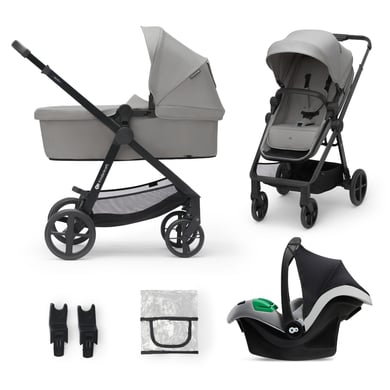 Kinderkraft Kinderwagen Newly 3 in 1 Mink Pro Moonlight Grey