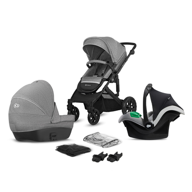 Image of Kinderkraft Passeggino Prime Lite 3 in 1 Mink Pro grigio059