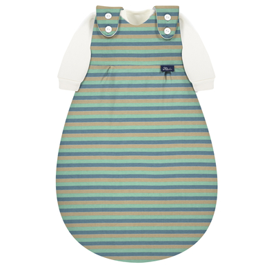 Alvi® Gigoteuse Baby-Mäxchen® 3 pièces jersey Cornstripe vert TOG 2.5
