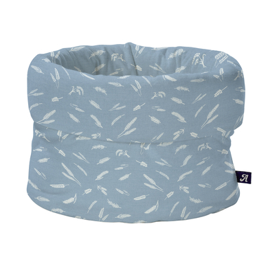 Alvi® Panier de rangement rond Earth bleu