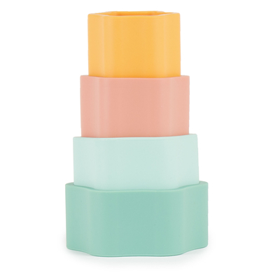 bieco Tour à empiler enfant fleur silicone Tropical Vibes